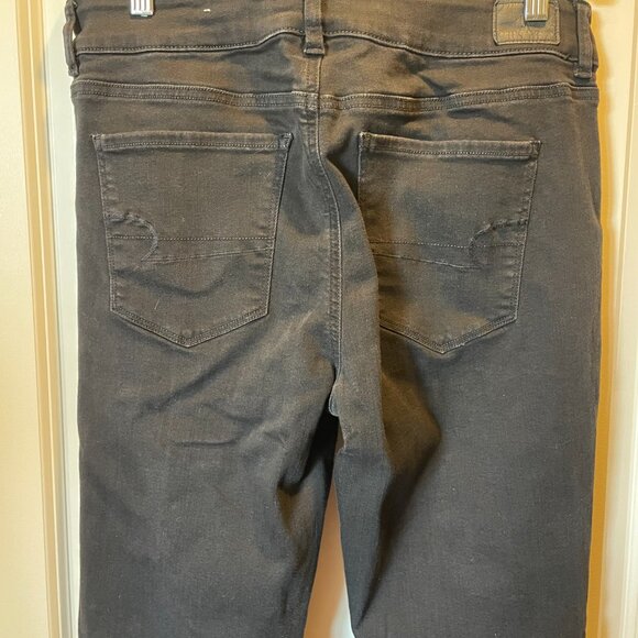 American Eagle Black High-Rise Artist Flare Size 14 X-Long - Picture 6 of 7